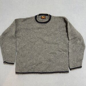 ALPS Fine Apparel Crew-Neck Pullover Sweater Long Sleeves Gray Mens Size XL